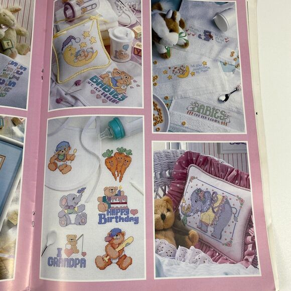 VTG 1996 Good Natured Girls Cross Stitch The Big Book Just For Baby 101 Designs - Picture 10 of 15